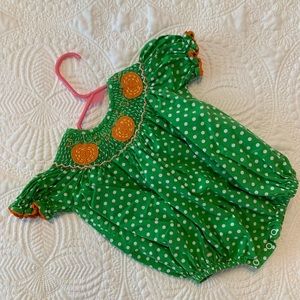 Smocked pumpkin bubble